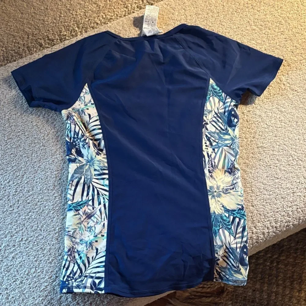 Roxy Navy and Floral Rashguard